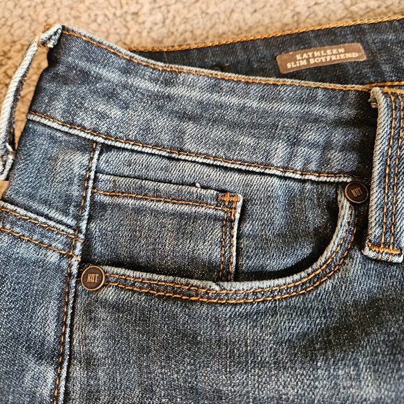 Kut From The Cloth Kathleen Slim Boyfriend Women's 5 Pocket Jeans Size 4 - Picture 6 of 12